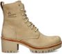 Panama Jack Stijlvolle Veterschoenen met Hakken Beige Dames - Thumbnail 5