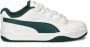 PUMA Park Lifestyle Easy jongens sneaker Wit Groen - Thumbnail 1