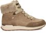 Rieker Warm Gevoerde Leren Veterschoenen Beige Dames - Thumbnail 4