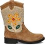 Shoesme suède cowboylaarzen beige Bruin Meisjes Suede Bloemen 26 - Thumbnail 3