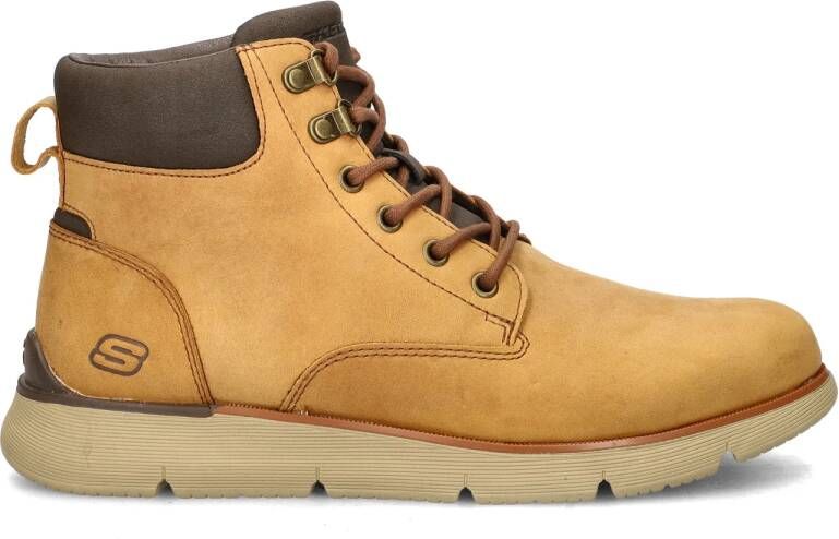 Skechers Augustino heren veterboot Cognac