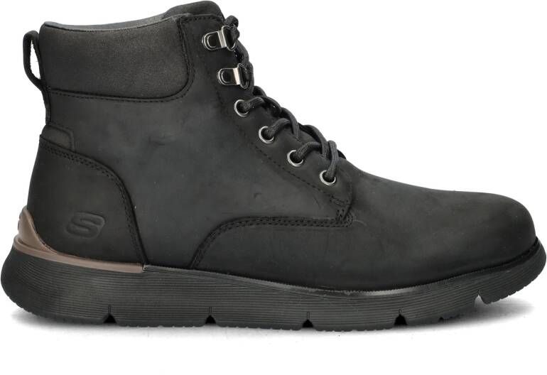 Skechers Augustino heren veterboot Zwart