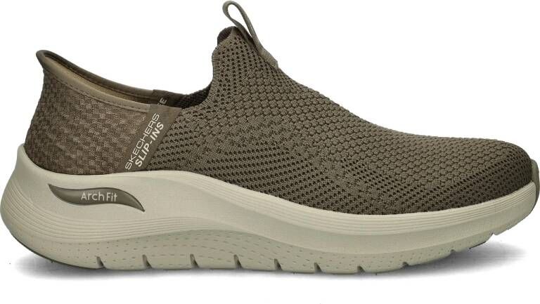 Skechers Hands Free Slip-Ins Arch FIt Crayn heren instapschoen Donker Taupe