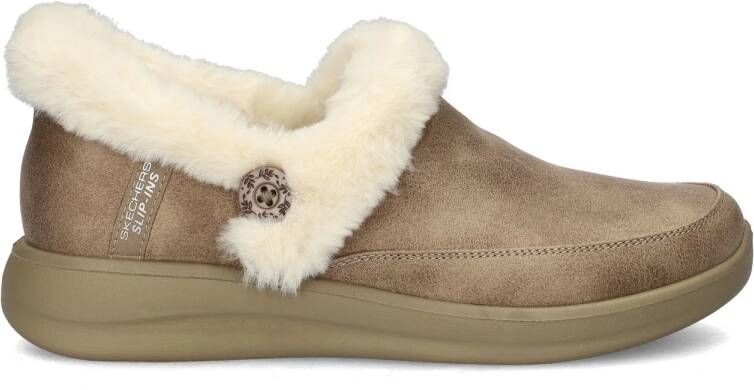 Skechers Hands Free Slip-Ins Cozy Escape dames pantoffel Taupe