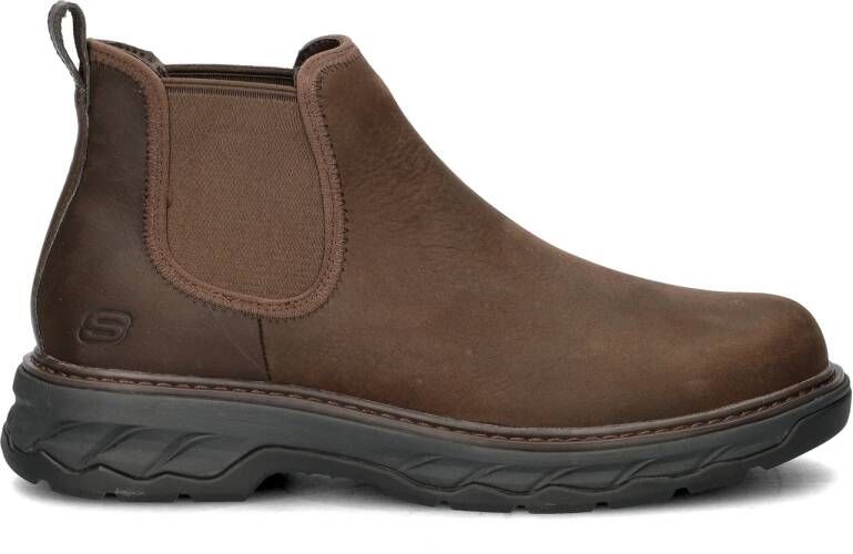 Skechers Lockett Heath heren chelseaboot Bruin