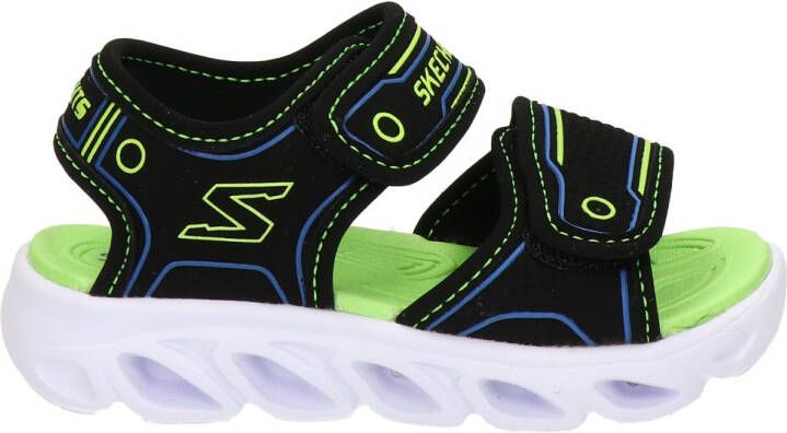 Skechers S-Lights sandalen met lichtjes zwart groen