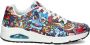 Skechers Uno Color Doodle 183500-MLT Mannen Veelkleurig Sneakers - Thumbnail 5