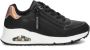 Skechers Uno Gen1 Zip And Stride Meisjes Sneakers Zwart;Ros�goud - Thumbnail 5