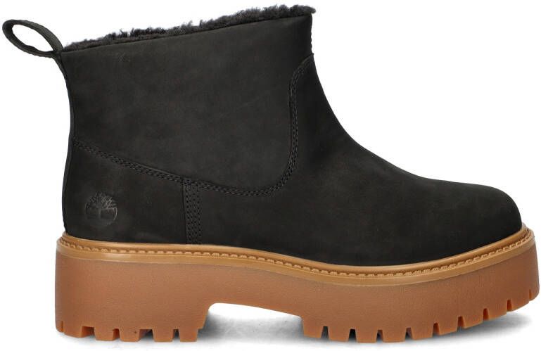 Timberland Chelsea-boots STONE STREET MID WARM LINED BOOT Enkellaarsjes winterschoenen ankle boots gevoerd