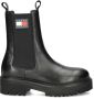 Tommy Hilfiger Urban Chelsea Leren Damesschoenen Black Dames - Thumbnail 2