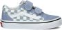 Vans Old Skool Color Theory Checkerboard sneakers lichtblauw wit Textiel 31 - Thumbnail 2