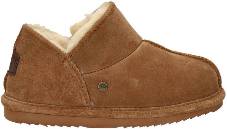 Warmbat Australia Willow suède pantoffels cognac kids Bruin Jongens Meisjes Suede 35