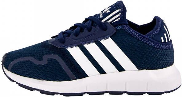 raken films deelnemer Adidas Originals Swift Run sneakers donkerblauw wit zwart - Schoenen.nl