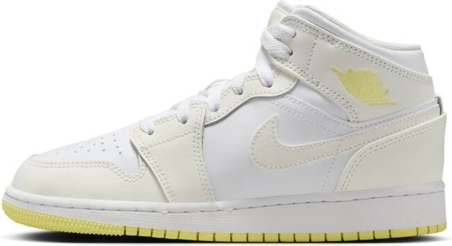 Jordan Air 1 Mid Kinderschoenen Wit