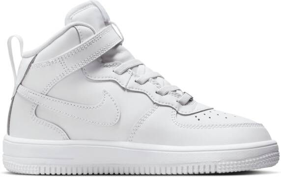 Nike Force 1 Mid EasyOn kleuterschoenen Wit