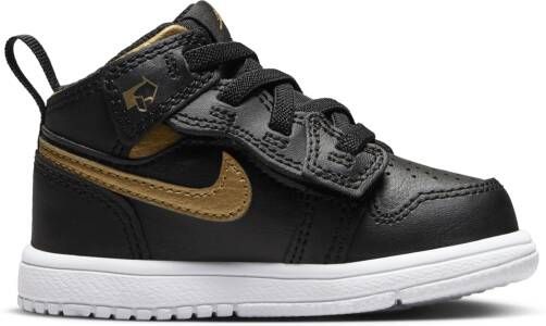 Jordan 1 Mid Alt schoenen voor baby's peuters Zwart