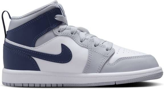 Jordan 1 Mid Kleuterschoenen Wit