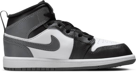 Jordan 1 Mid Kleuterschoenen Zwart