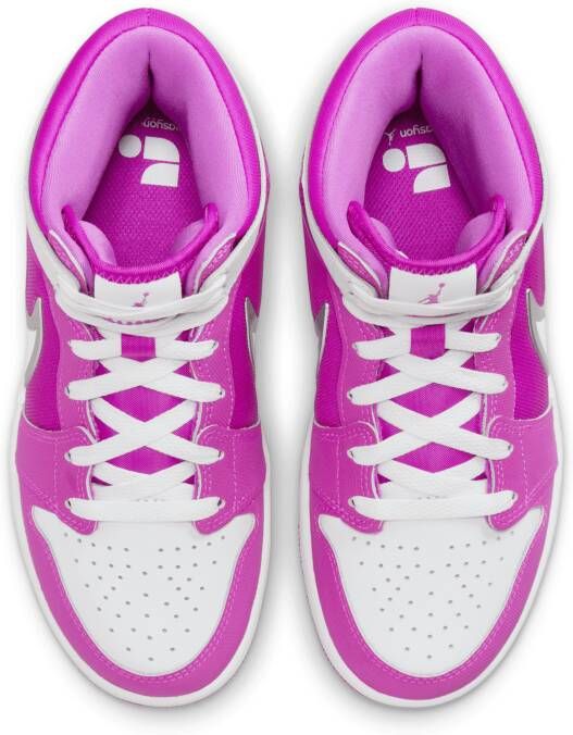 Jordan 1 Mid RM EasyOn kinderschoenen Roze - Foto 4