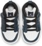 Jordan Nike 1 Mid Schoen voor baby's peuters Armoury Navy Black White Kind - Thumbnail 5