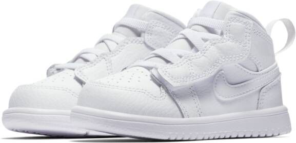 Jordan 1 Mid Schoen voor baby's peuters Wit