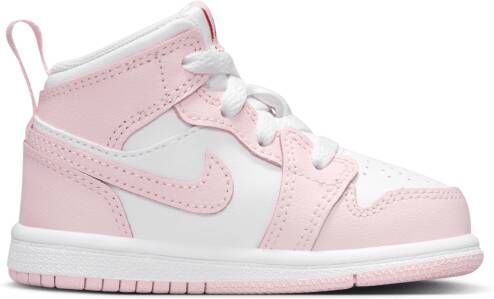 Jordan 1 Mid Schoenen voor baby's peuters Roze