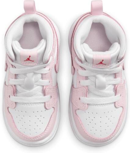 Jordan 1 Mid Schoenen voor baby's peuters Roze