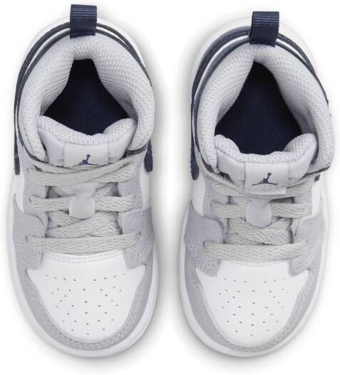 Jordan 1 Mid Schoenen voor baby's peuters Wit