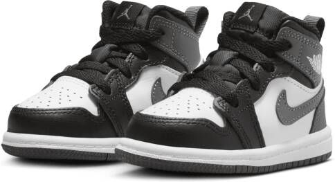 Jordan 1 Mid Schoenen voor baby's peuters Zwart