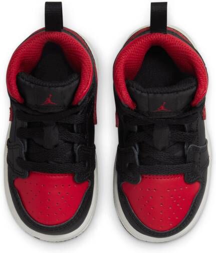 Jordan 1 Mid Schoenen voor baby's peuters Zwart