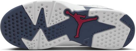 Jordan 6 Retro 'White and Midnight Navy' kleuterschoenen Wit