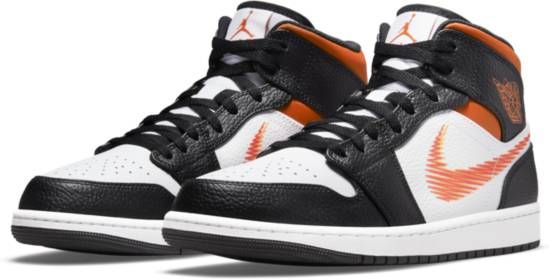 Jordan Air 1 Mid Herenschoen Wit