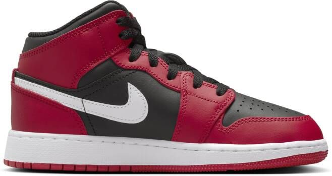 Jordan Air 1 Mid Kinderschoenen Zwart