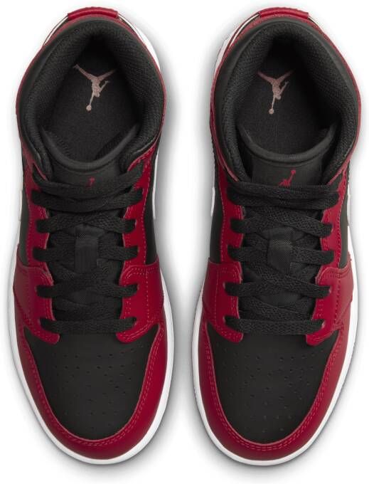 Jordan Air 1 Mid Kinderschoenen Zwart