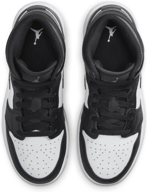 Jordan Air 1 Mid Kinderschoenen Zwart