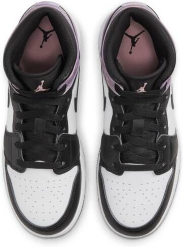 Jordan Air 1 Mid SE Kinderschoenen Zwart