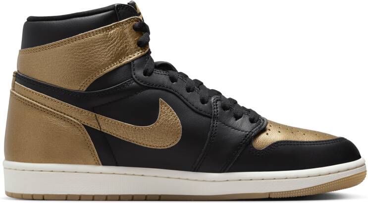 Jordan Air 1 Retro High OG 'Black and Gold' herenschoenen Zwart