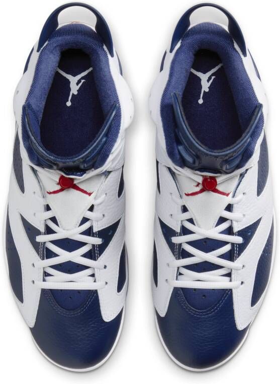 Jordan Air 6 Retro 'White and Midnight Navy' herenschoenen Wit