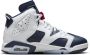 Jordan Air 6 Retro 'White and Midnight Navy' kinderschoenen Wit - Thumbnail 4