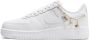 Nike Air Force 1 Low Dames Schoenen White Leer - Thumbnail 5