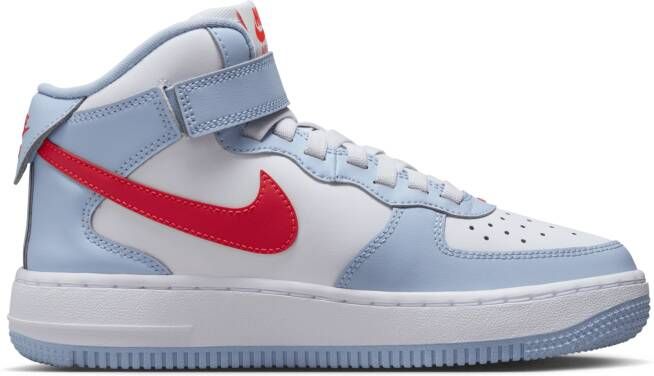 Nike Air Force 1 Mid EasyOn kinderschoenen Blauw