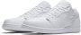 Nike Jordan 1 Low Triple White Tumbled Leather - Thumbnail 5