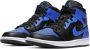 Jordan 1 Mid Heren Schoenen Black Leer Foot Locker - Thumbnail 2