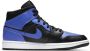 Jordan 1 Mid Heren Schoenen Black Leer Foot Locker - Thumbnail 6