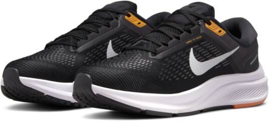 Nike Air Zoom Structure 24 Hardloopschoenen voor heren(straat) Zwart