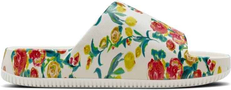 Nike Calm Printed slippers voor dames Wit