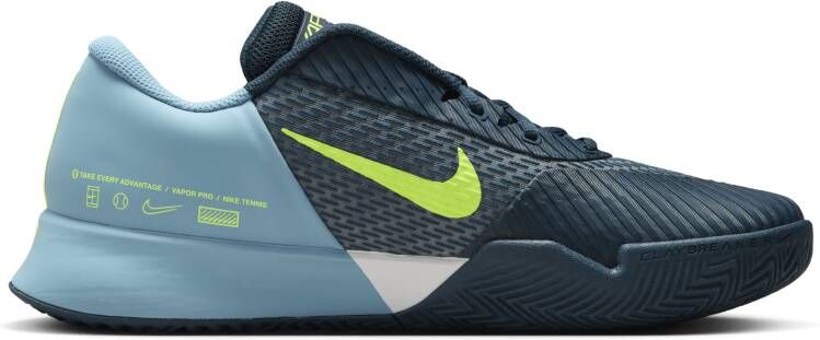 Nike Court Air Zoom Vapor Pro 2 Tennisschoenen voor heren (gravel) Blauw