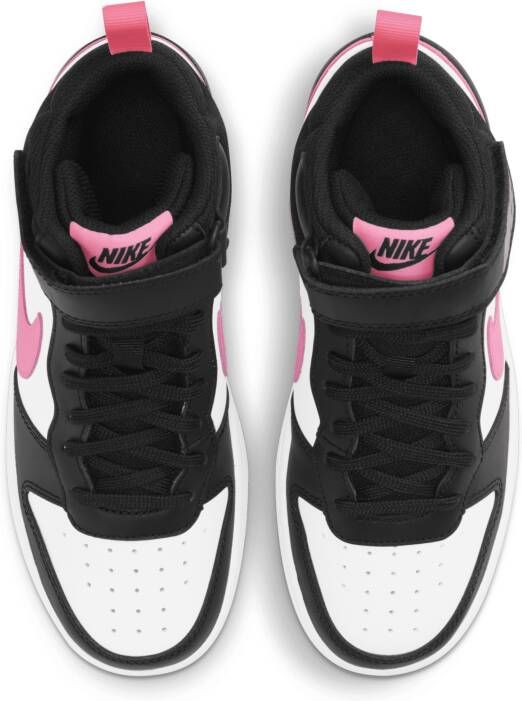 Nike Court Borough Mid 2 Kinderschoenen Zwart