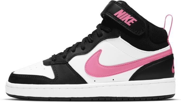 Nike Court Borough Mid 2 Kinderschoenen Zwart