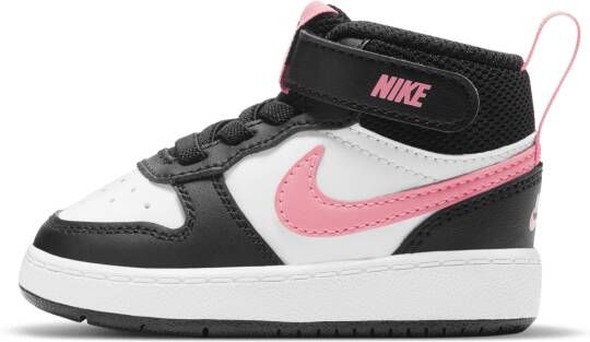 Nike Court Borough Mid 2 schoenen voor baby's peuters Zwart